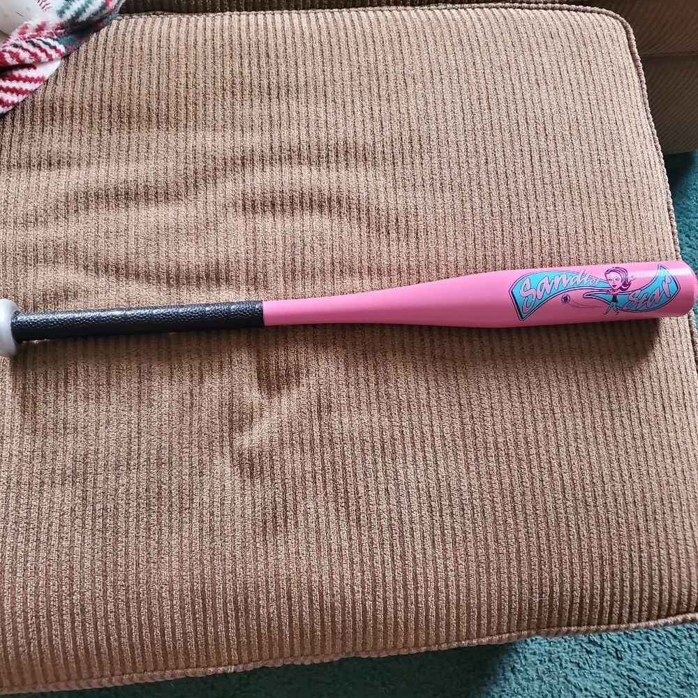 Pink and Black Softball Bat